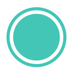 Blue circle frame element