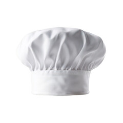White chef's hat, round crown