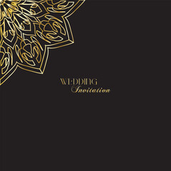 The Gold Mandala Wedding Iinvitation Card