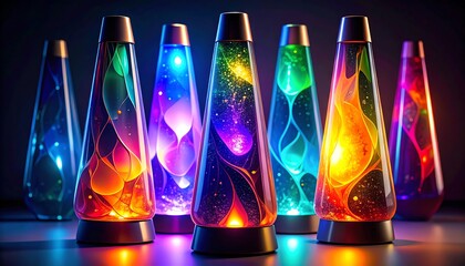 Colorful Lava Lamps: A Retro Glow