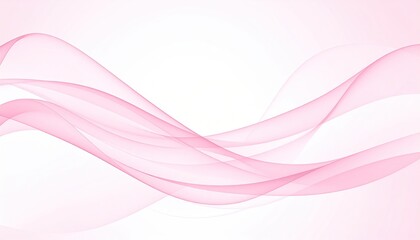 Soft pink flowing waves on a light background