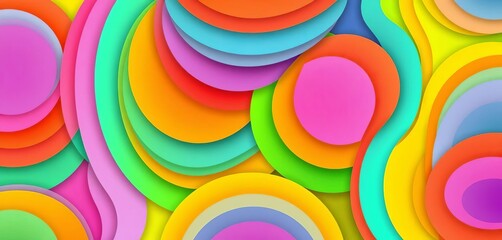 Obraz premium Abstract layered color palette vector pattern design, seamless, abstract pattern