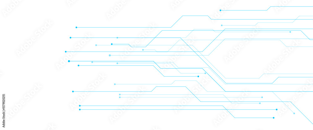 Poster vector abstract digital technology communication dots and lines background with social networking