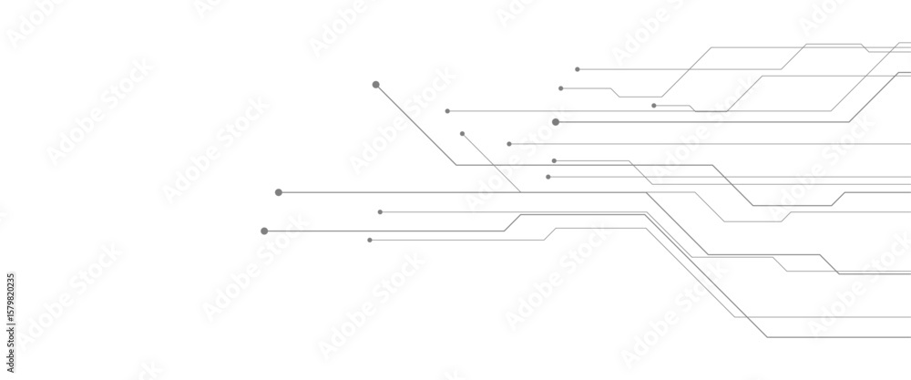 Poster vector abstract digital technology communication dots and lines background with social networking