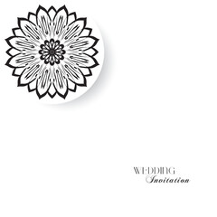 Elegant Black and White Wedding Iinvitation Card