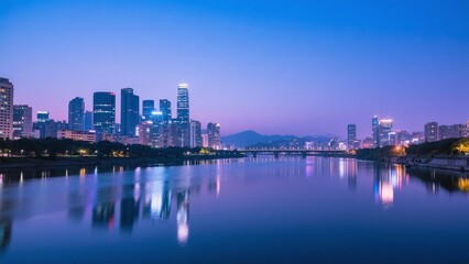 Seoul skyline at night, Korea