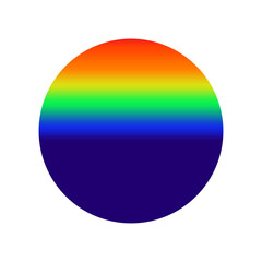 rounded rainbow bottom with transparent background