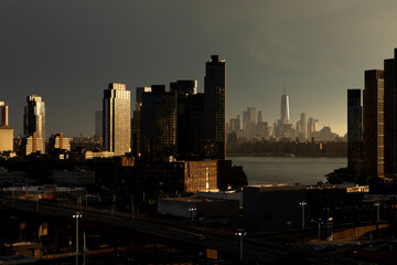 View of Brooklyn, Manhattan, and Queens in New York City