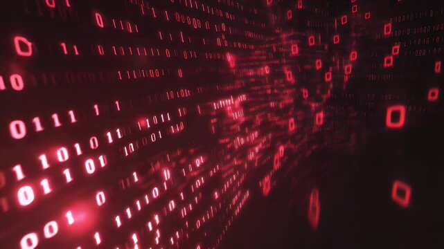 Abstract binary code display