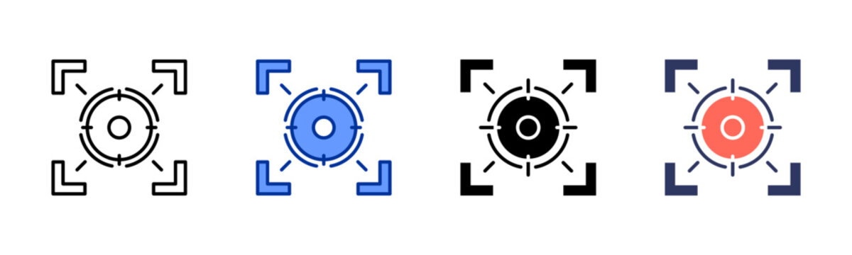 Focus Mode icon sheet multiple style collection
