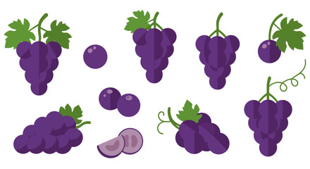 Cartoon Grapes: Fresh, Colorful, and Ready to Eat
