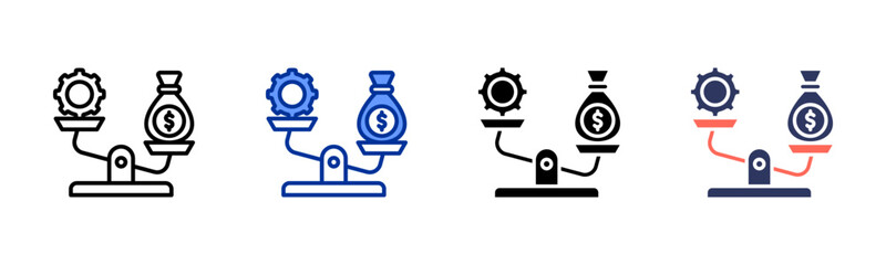 Leverage icon sheet multiple style collection