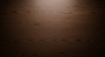 Close-up shot of a dark brown wooden surface with visible grain.