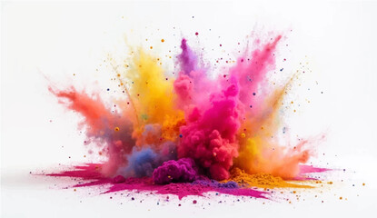 Colorful watercolor splash background with artistic paint textures and decorative patterns