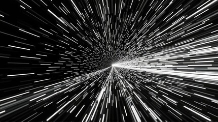 Abstract graphic design of radiating lines.