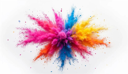 Colorful watercolor splash background with artistic paint textures and decorative patterns