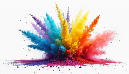 Colorful watercolor splash background with artistic paint textures and decorative patterns