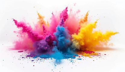 Colorful watercolor splash background with artistic paint textures and decorative patterns