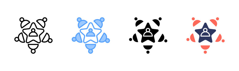 Talent Pool icon sheet multiple style collection