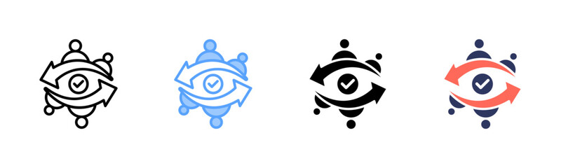 Onboarding icon sheet multiple style collection