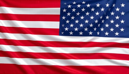 Waving American flag photo