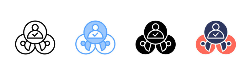 Candidate Profile icon sheet multiple style collection