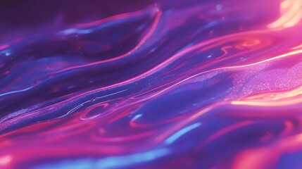 Abstract vibrant fluid design with glowing lines.