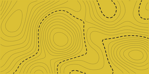 Outdoor pattern of topographic line map. Vector line pattern of wood rings countour. Outline pattern for outdoor concept templates. Contours of tree, concepts for geographic background.