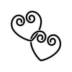 Paperclip icon design template 