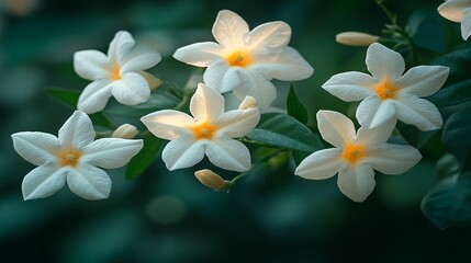 Fototapeta premium White Flowers, Blooming, Nature
