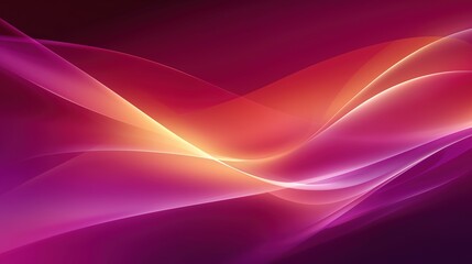 Red Purple Gradient Silky Fluid Wave Background Illustration: Abstract Liquid Texture for Technology Posters, Fashion Decor
