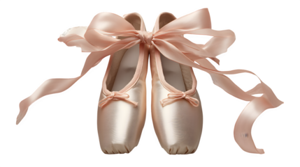 ballet shoes isolated