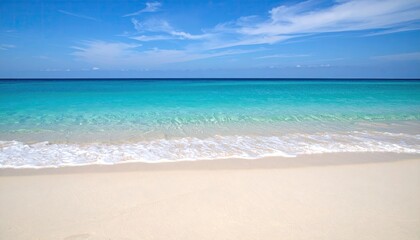 Fototapeta premium Tranquil beach scene under a vibrant sky (1)