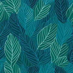 Interconnected Leaf Veins Pattern