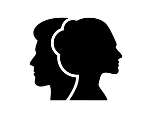 man woman icon vector design