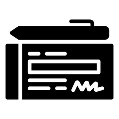 Fototapeta premium bank check icon