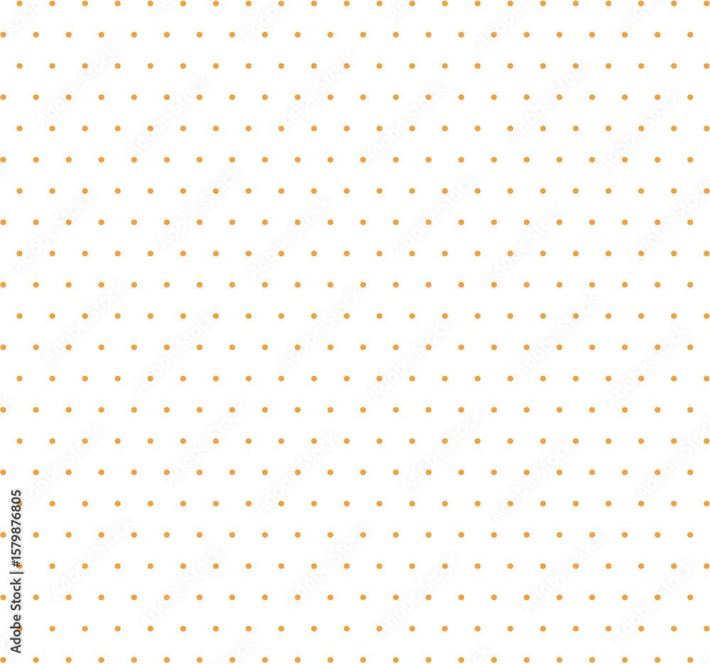 Poster minimal orange polka dot seamless pattern with evenly spaced circles, flat graphic style on a plain 
