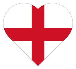 Love Heart England Flag Europe Country