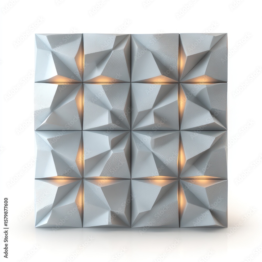 Poster smart led panel in matte grey with integrated led light display for a sleek, tech-forward look.