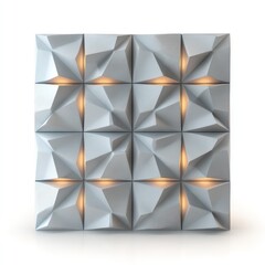 Smart LED panel in matte grey with integrated LED light display for a sleek, tech-forward look.