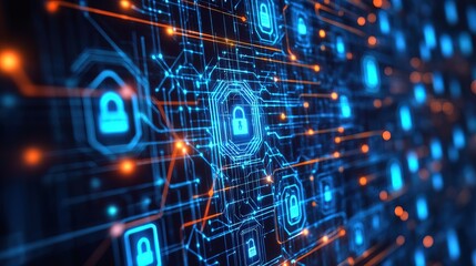 Obraz premium Decentralized identity verification system being used in a digital legal dispute 