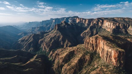 Obraz premium Canyon Landscape Aerial View