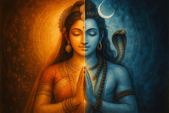 Lord Shiva and Goddess Parvati are a couple in Hinduism.
