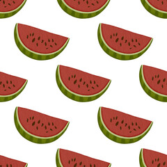 Watermelon print pattern seamless. Watermelon background for digital papers vinyl, fabric surface, printing, cutting, stickers, crafts Ideal, gift wrap, scrapbook paper and more.
