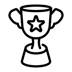 trophy Line Icon