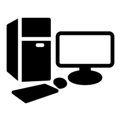desktop computer Solid icon