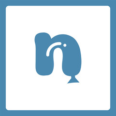 Small alphabet Balloon shapes n