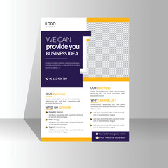 Corporate business flyer template design , cover modern layout, annual report, poster, flyer in A4 with colorful modern business flyer template, and creative design, editable vector template design.