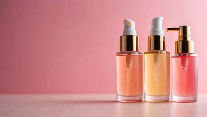 pink nail polish on black background