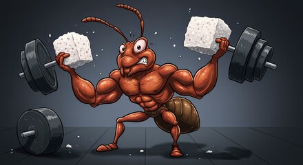 Mighty Ant Weightlifting Sugar Cubes